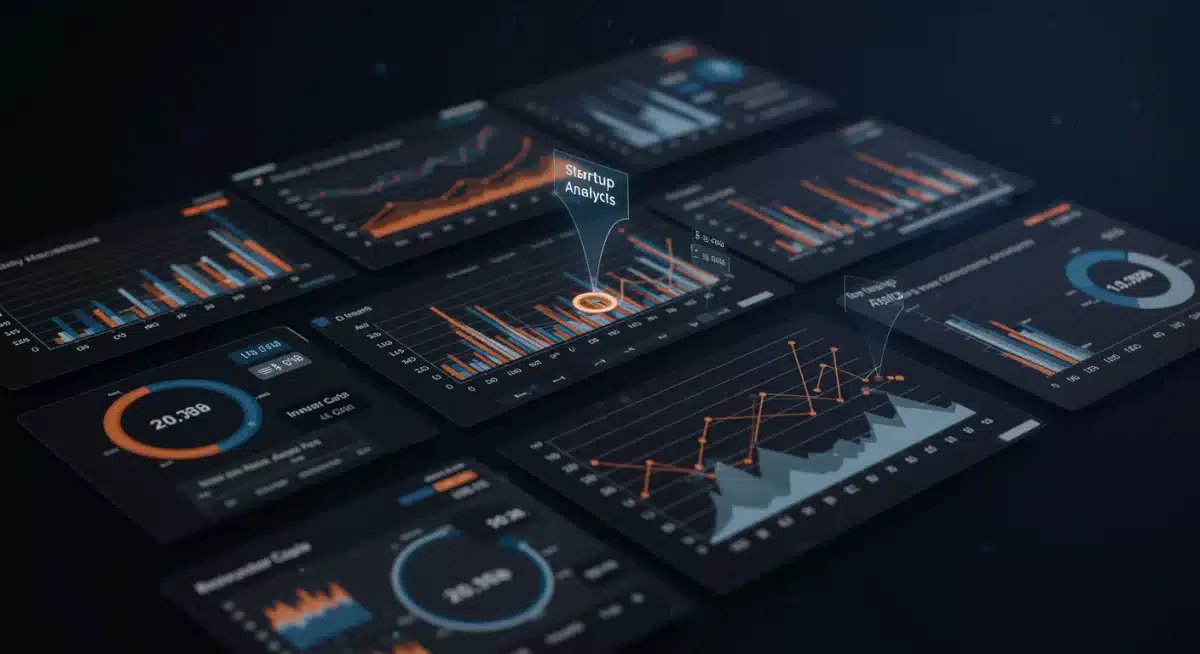 AI algorithms analyzing startup data for venture capital decisions