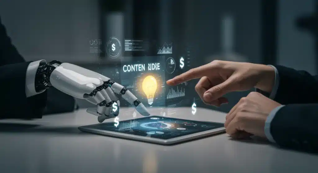 AI Content Creation: 50% Time Savings for US Agencies by 2025