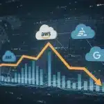 Cloud cost optimization strategies for US enterprises in 2025, showing financial savings.