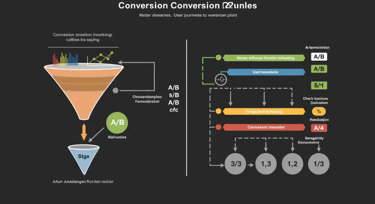 Conversion funnel optimization through A/B testing and user journey analysis