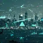 Illustration of data ethics and responsible AI shaping a digital future in the US