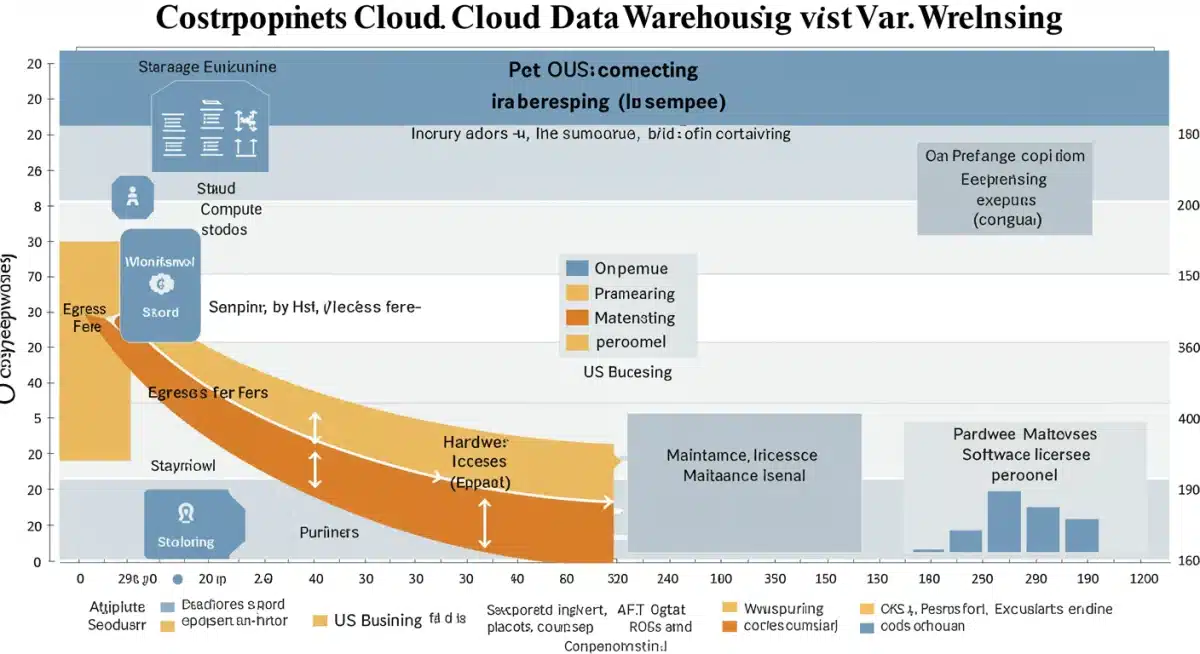 Cost comparison between cloud and on-premise data warehousing solutions