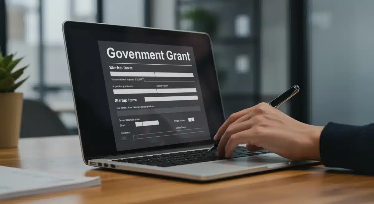 Online application process for US government startup grants.