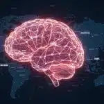Futuristic digital brain representing advanced NLP impacting US tech