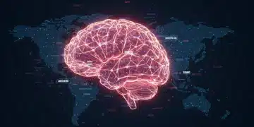 Futuristic digital brain representing advanced NLP impacting US tech