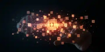 Quantum computing network with glowing qubits