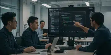 US developers discussing AI ethics guidelines in Q1 2025